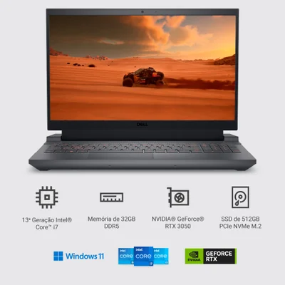 Notebook Gamer Dell G15i1300m65p KaBuM