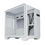 Gabinete Gamer K-mex Aquario Cg-w8ki Cyberpunk White Com Topo De Vidro E Display Digital