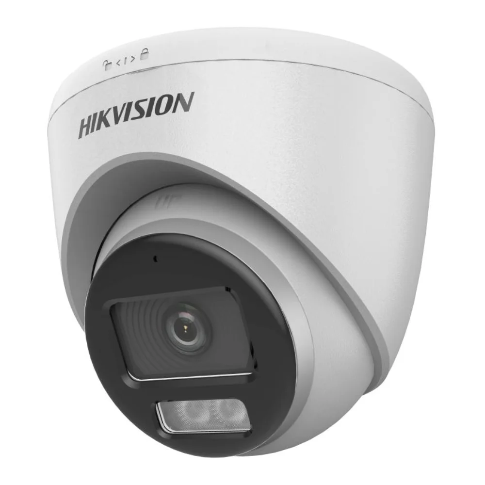 Câmera Hikvision 2mp Turret Colorvu Smart Hybrid Light Ds-2ce72df0t-lfs(2.8mm) - 327801036.