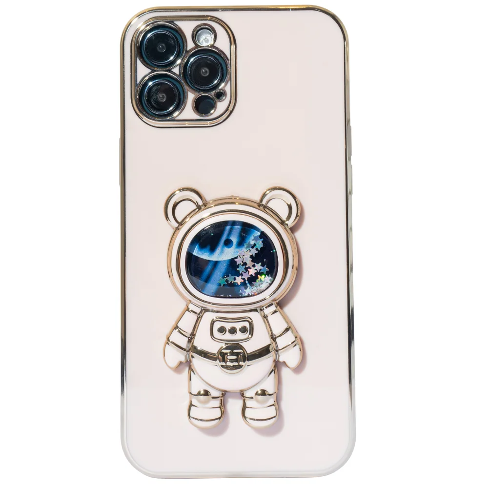 Capa Astronauta iPhone 13 Pro dourado