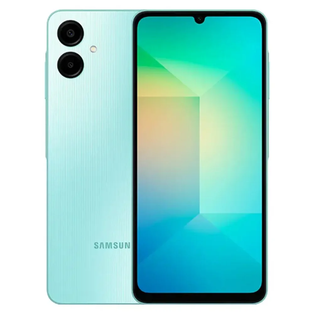 Smartphone Samsung Galaxy A06 128GB - Verde Claro, 4g, Ram 4gb, Câmera 50mp + Selfie 8mp, Tela 6,7"