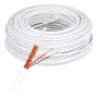 Cabo Coaxial 4mm Flexível Cftv Camera 95% Malha 26awg 50m