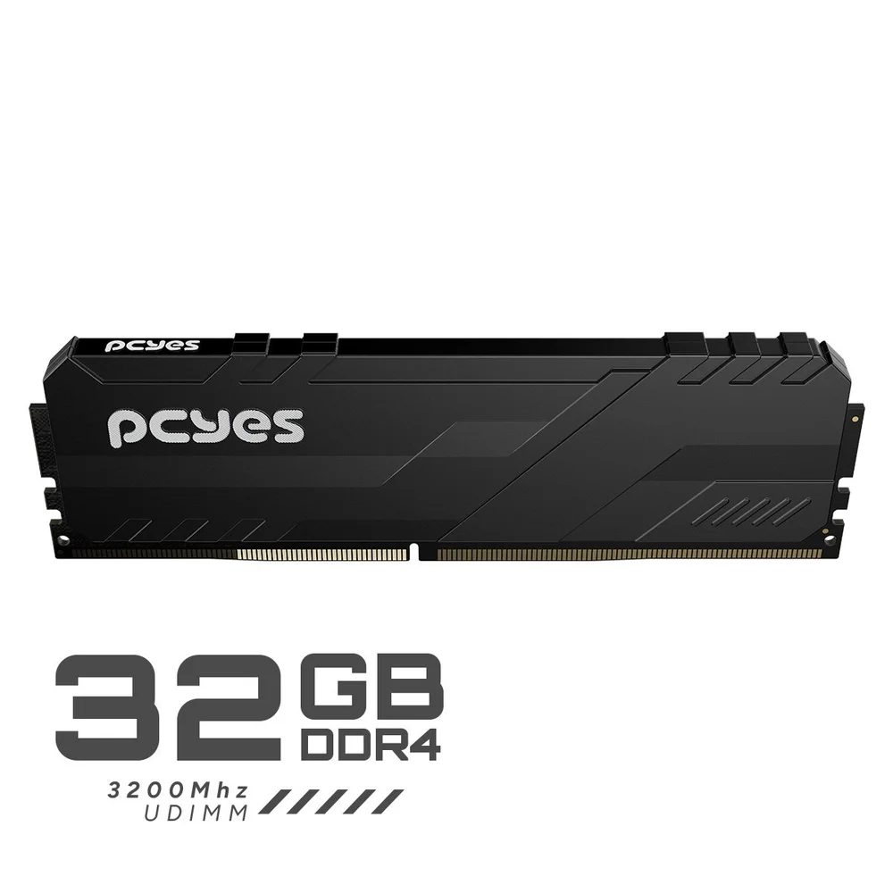 Memoria Gamer PCyes Udimm 32gb Ddr4 3200mhz Black Memoria Gamer PCyes Udimm 32gb Ddr4 3200mhz Black