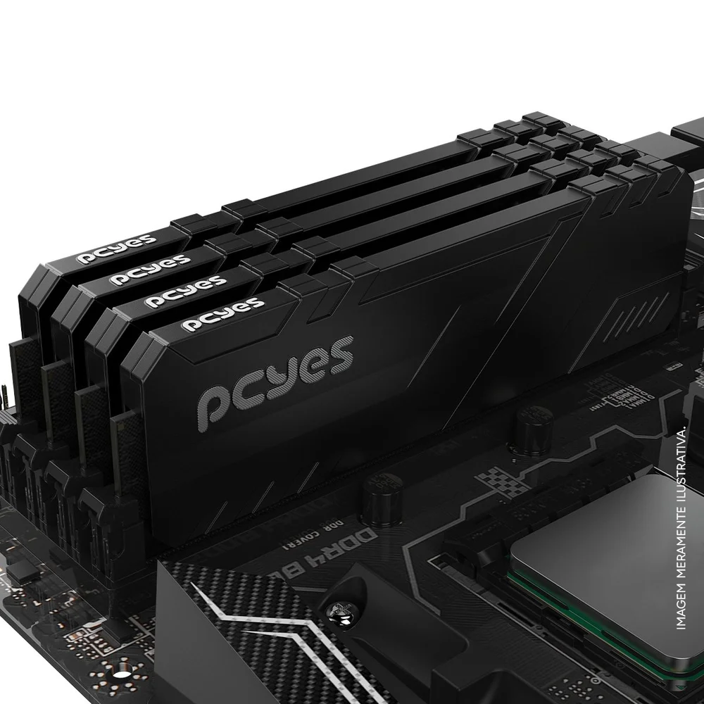 Memoria Gamer PCyes Udimm 32gb Ddr4 3200mhz Black Memoria Gamer PCyes Udimm 32gb Ddr4 3200mhz Black