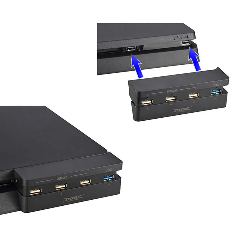 Hub Usb 4 Portas Playstation 4 Ps4 Slim Carregador Adaptador