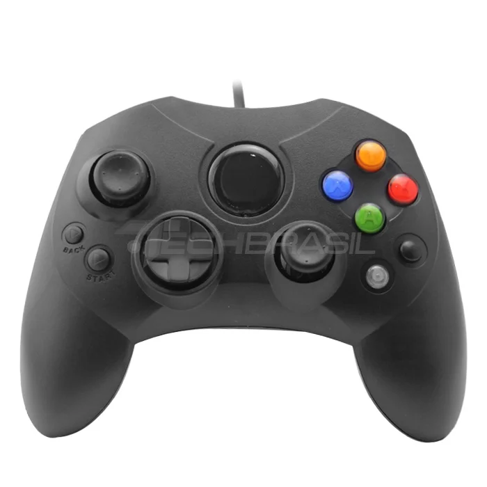 Controle Com Fio Para XBOX Clássico Preto