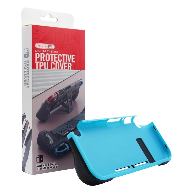 Capa Protetora Case Suporte Holder Em Tpu Para Nintendo Switch E Joy-con Capa Protetora Case Suporte Holder Em Tpu Para Nintendo Switch E Joy-con