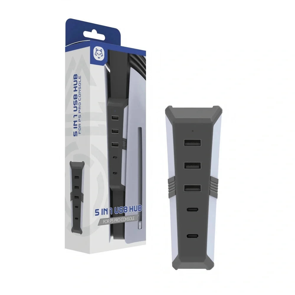 Hub Usb 5 Portas Para Playstation 5 Pro Ps5 Carregador Fone Teclado Hub Usb 5 Portas Para Playstation 5 Pro Ps5 Carregador Fone Teclado