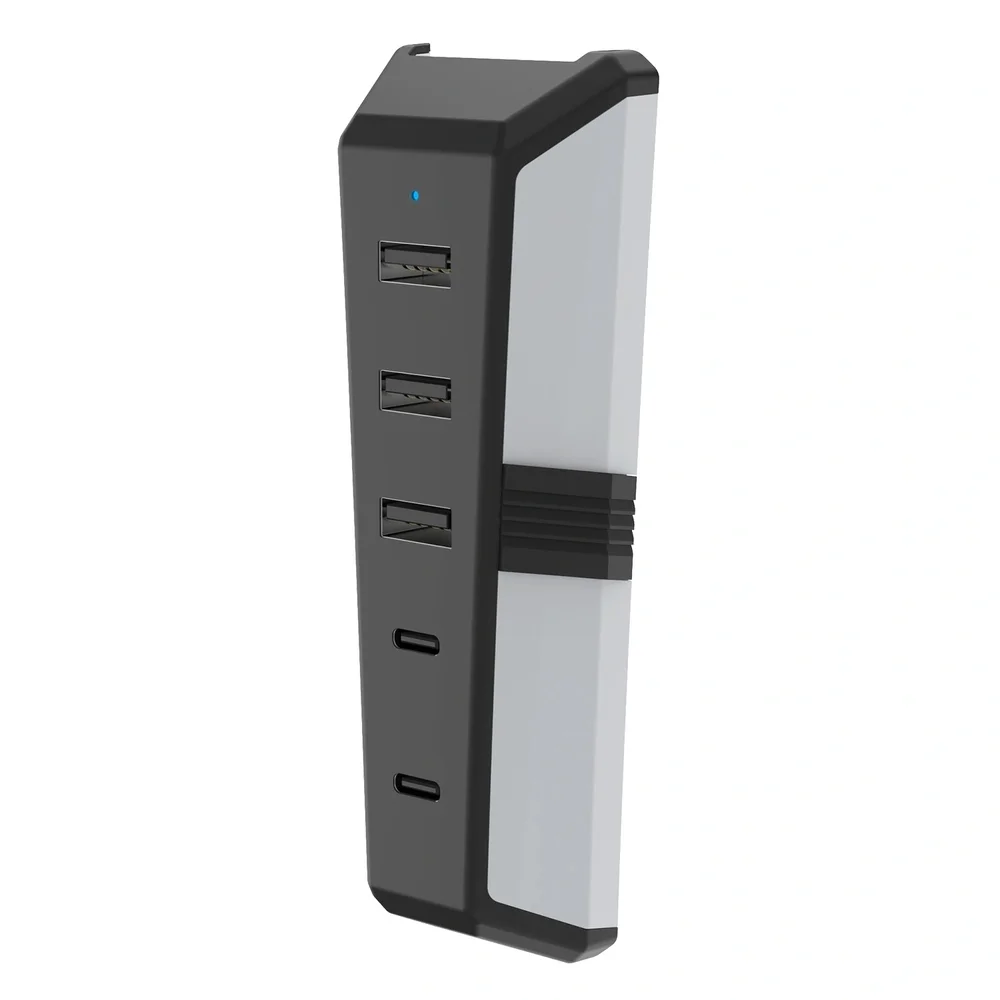 Hub Usb 5 Portas Para Playstation 5 Pro Ps5 Carregador Fone Teclado Hub Usb 5 Portas Para Playstation 5 Pro Ps5 Carregador Fone Teclado