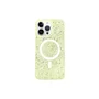 Capa Capinha Case Brilho Glitter Luxo Premium Magsafe Magnética Compatível Para Iphone 13 Pro Max -Amarelo