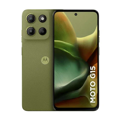 Smartphone Motorola Moto G15 256gb - Verde, 12gb Ram Boost, Câmera 50mp, Selfie 8mp E Tela 6,7"