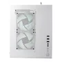 Gabinete Gamer Cubo Branco Aqua White Lateral Frente Vidro