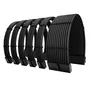 Kit 6 Cabo Sleeved Extensor de Fonte, 300mm, Full Black (Preto), Compatível com ATX 1 x 24 Pinos, CPU 2 x 4+4 Pinos, GPU 3 x 6+2 Pinos