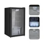 Frigobar Expositor Vertical HQ Vidro Duplo, 95 Litros, 127V, Preto - Hq-95fbpv