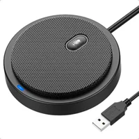 Um02 Usb Omni-direcional Microfone Condensador Preto – Ideal para Home Office