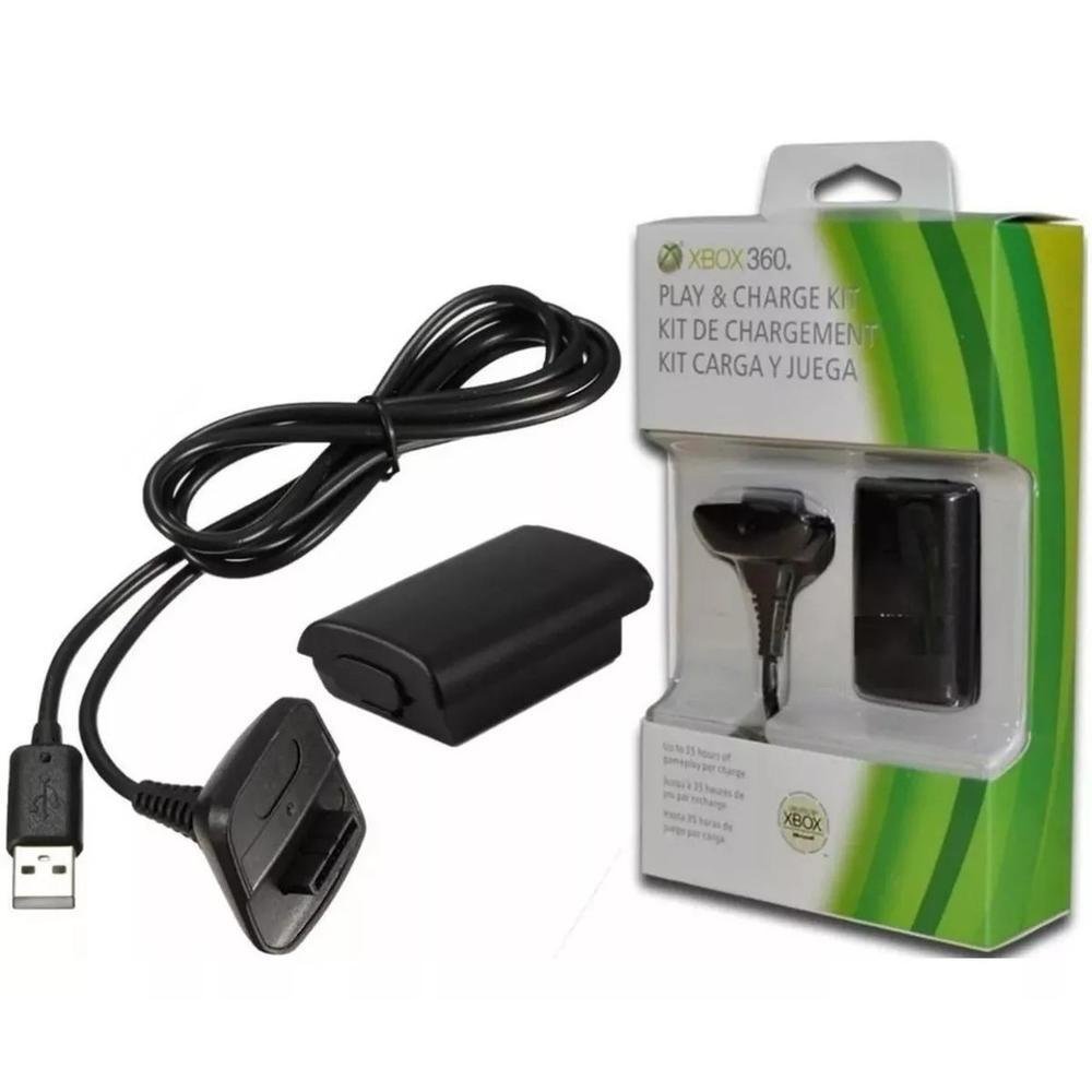 Bateria E Cabo Carregador Controle XBOX One Play Bateria E Cabo Carregador Controle XBOX One Play