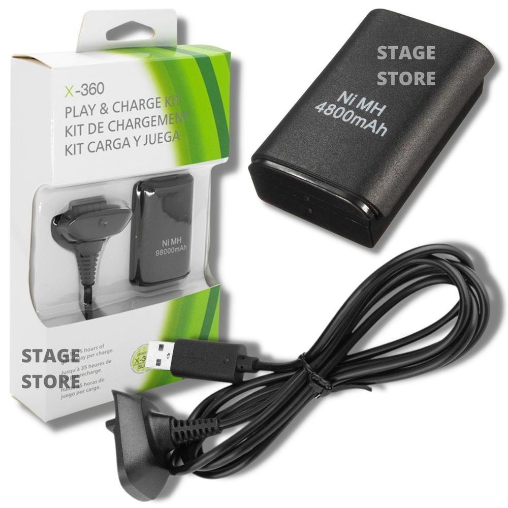Bateria E Cabo Carregador Controle XBOX One Play Bateria E Cabo Carregador Controle XBOX One Play