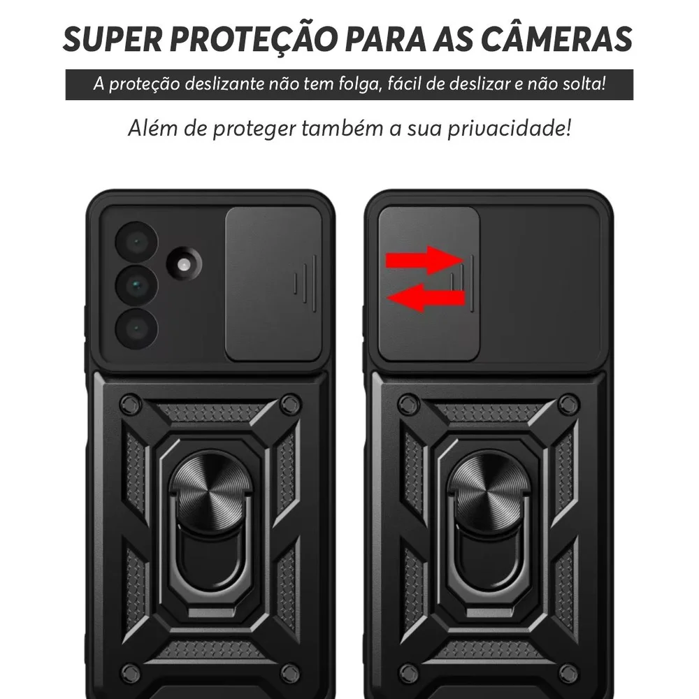 Capa Capinha Case Para Compatível Com Samsung Galaxy A36 - Protetora Resistente Anti Impacto Queda Armadura Militar