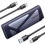 Case/gaveta Ugreen Para SSD Mvme Sata Com Usb-c 10gbps Prata - Cm767