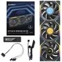 Kit 3 Cooler Lian Li Gamer Uni Fan Sl Wireless Lcd 120 ARGB