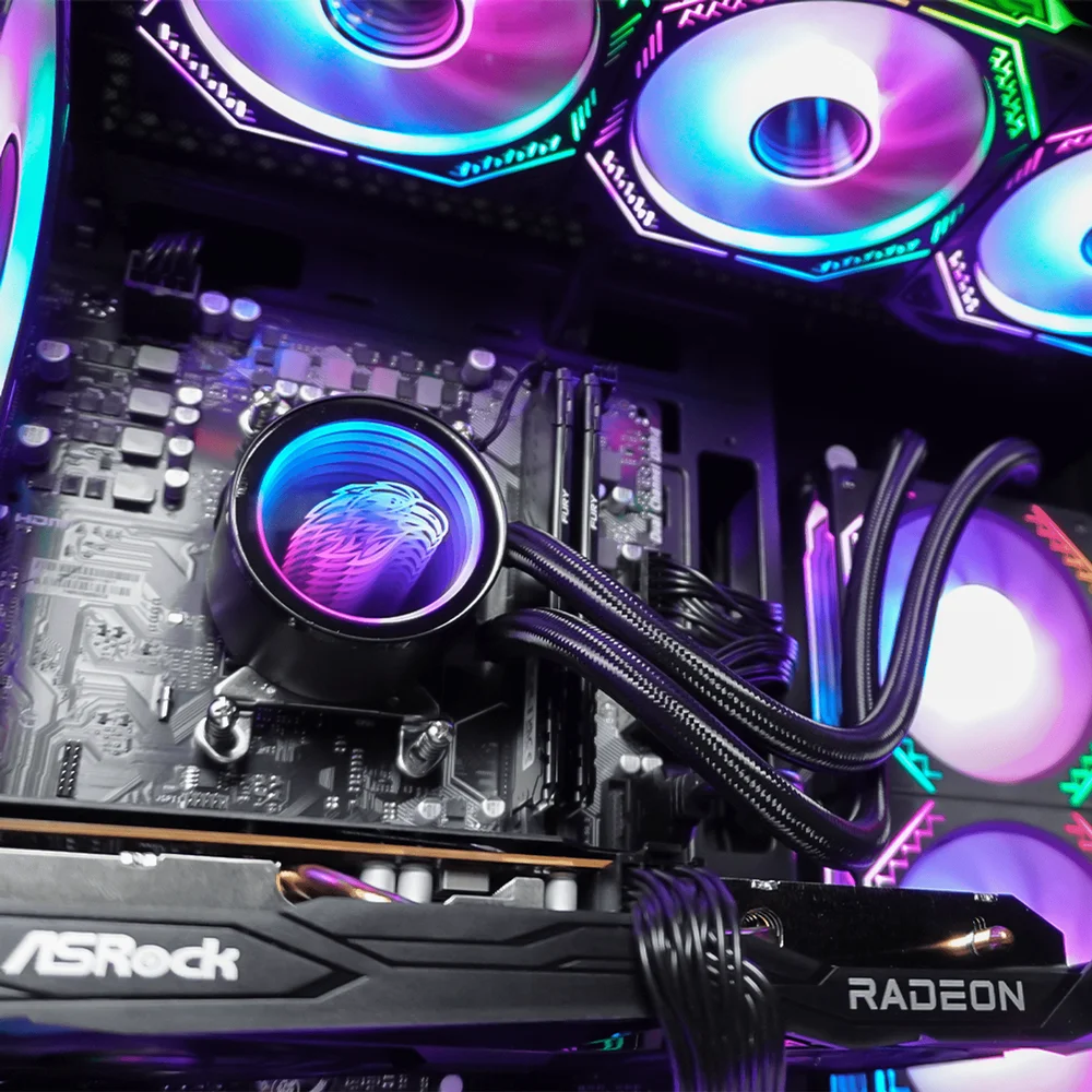 PC Gamer Completo Ryzen 5 5500, Rx 6600, 16gb Ddr4, SSD 480GB, 600w 80 Plus, Kmhh007-e - view 2