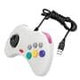 Controle Sega Saturn Usb Para PC Branco - Street Fighter Controle 6 Botões