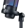 Microfone Gamer Iluminação RGB, USB Type-C 30Hz-20kHz, Ideal para Jogos, Podcast Vídeos