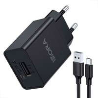 Carregador 5v 2.4a 12w + Cabo Dados Usb P/ C 1m 2.4a Vq-t05