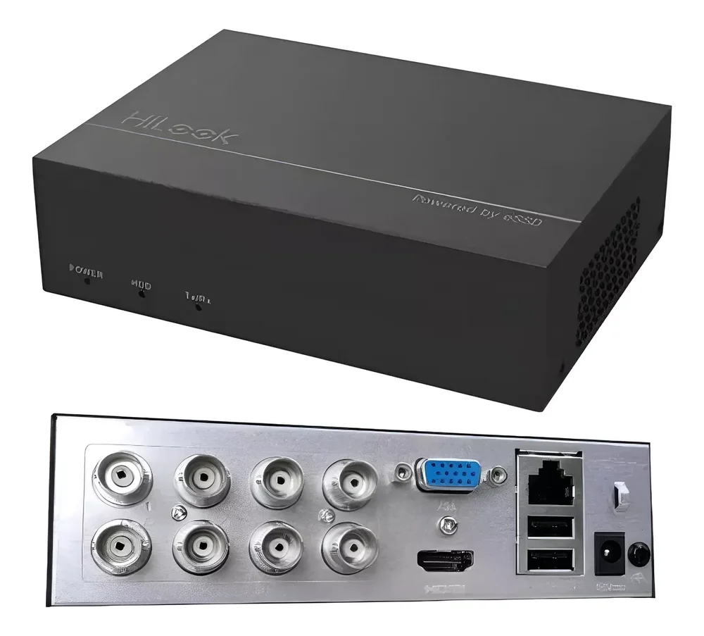 Dvr Hilook 8 Canais Dvr-e08g-b Essd Gravador Para Câmeras De Segurança