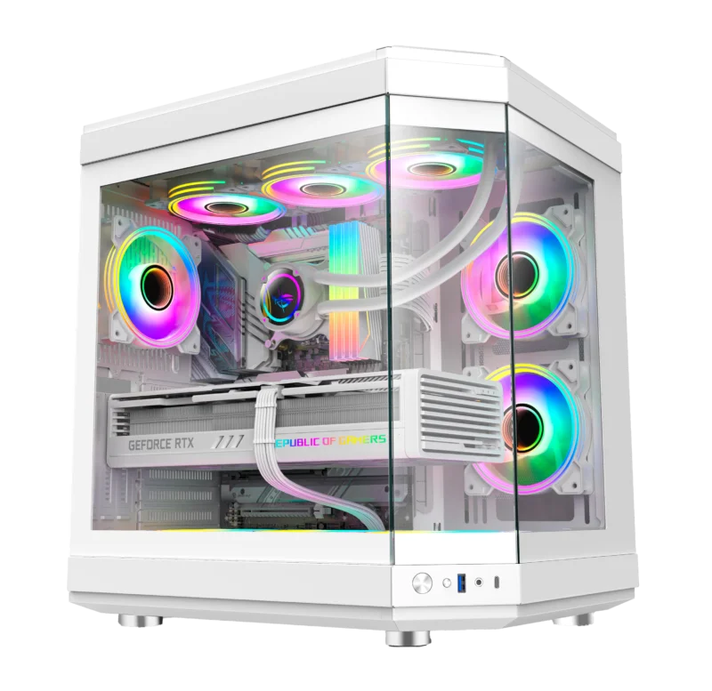 PC Gamer Completo Ryzen 7 5800x, RTX 4060 Ti, 64gb RGB Ddr4, SSD Nvme 1TB, 750w 80 Plus, Full White, Unr24-e. - view 2
