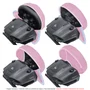 Kit Capas Protetoras Qualicapas Rosa Compatíveis C/ Volante, Base E Pedal G25 G27 G29 G920 G923 Simulador Gamer Logitech