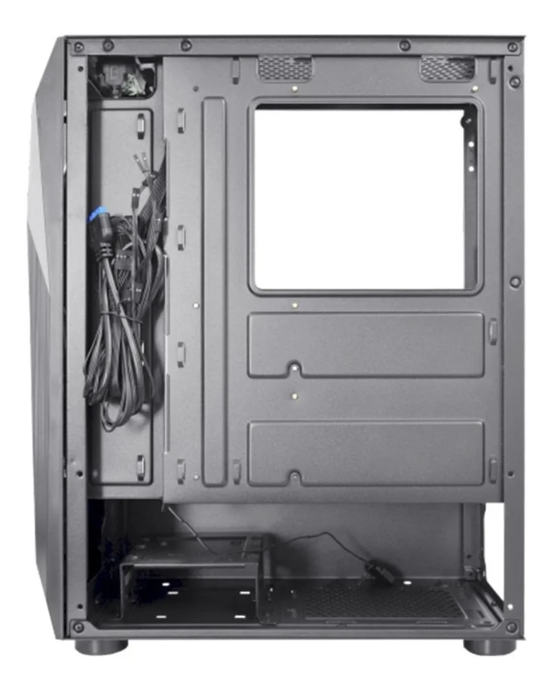 Gabinete Gamer K-mex Warlock Cg-a1d4 LED RGB E Lateral Vidro Cor Preto Gabinete Gamer K-mex Warlock Cg-a1d4 LED RGB E Lateral Vidro Cor Preto