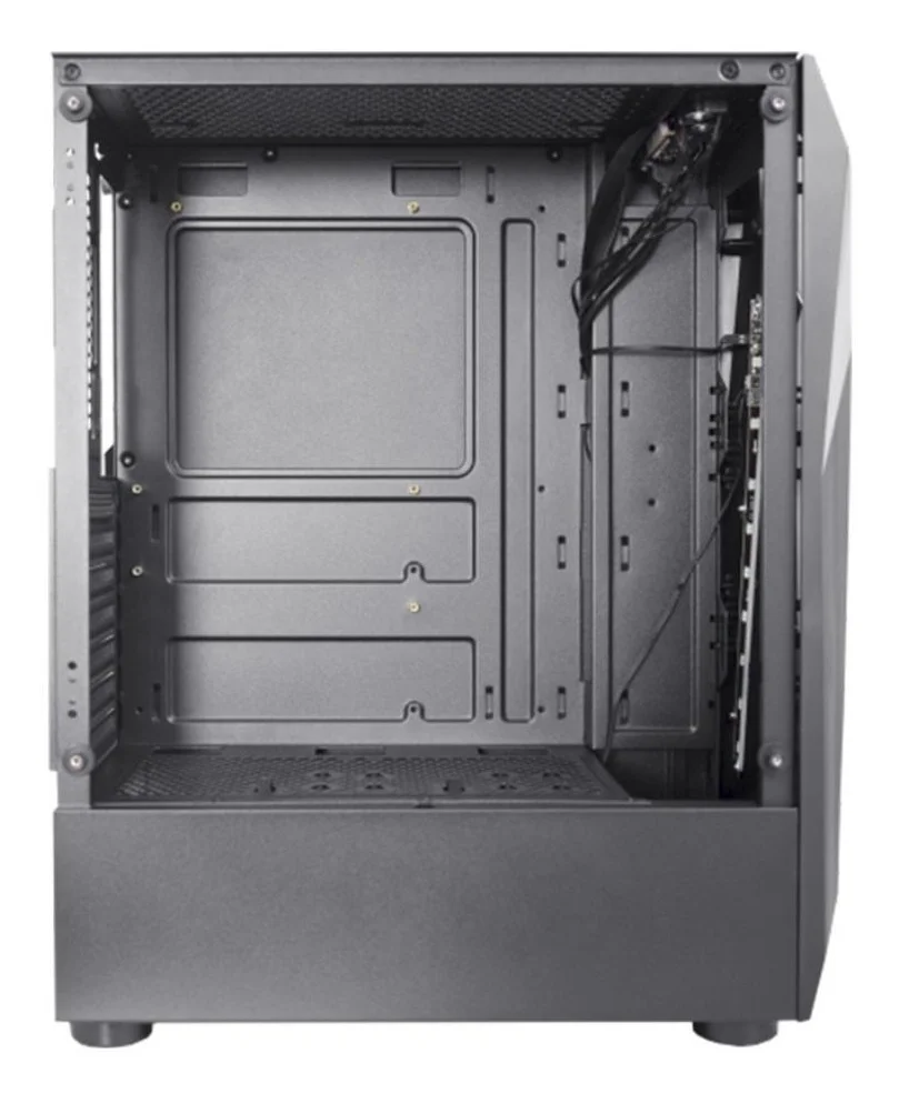 Gabinete Gamer K-mex Warlock Cg-a1d4 LED RGB E Lateral Vidro Cor Preto Gabinete Gamer K-mex Warlock Cg-a1d4 LED RGB E Lateral Vidro Cor Preto