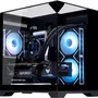 Gabinete Gamer K-mex Aquário Visão Infinita, Mini Tower, Vidro Temperado, Usb 3.2, Preto - Sem Fans