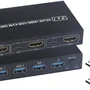 Chaveador Kvm Switch 2x1 Hub HDMI Usb 3.0 Com Suporte 4k