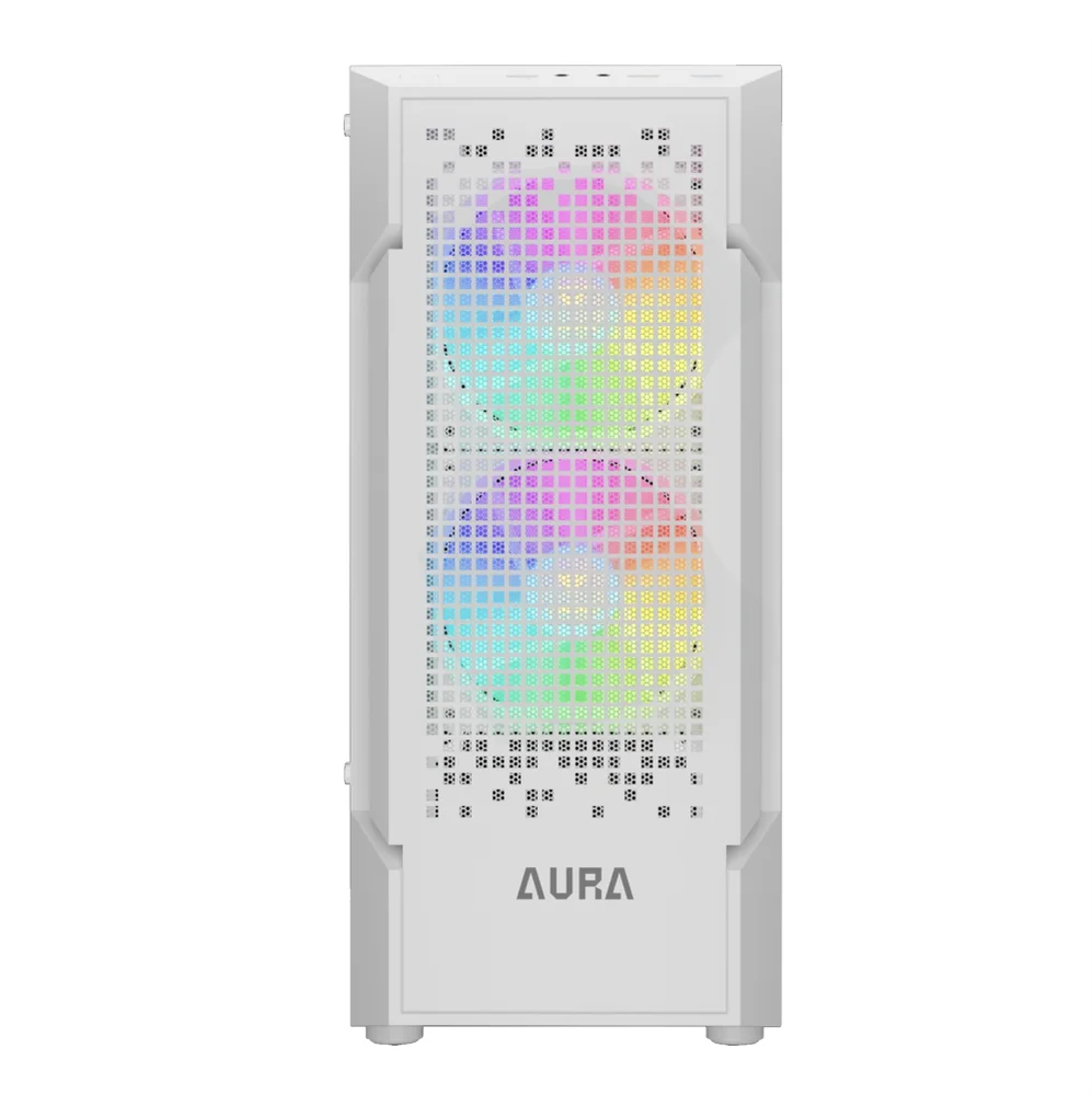 Gabinete Gamer Gamdias Aura Gc7 Wh ARGB, Mid-tower, Vidro Temp, 3 Fans, White - Aura Gc7 Wh ARGB