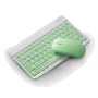 Teclado Sem Fio Bluetooth Recarregável Com Mouse - Verde.