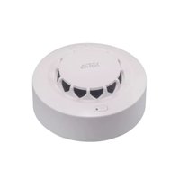 Kit 10 Detector De Fumaça De Incêndios Sem Fio Alarme Sensor De Temperatura Maquina De Fumaça - Branco