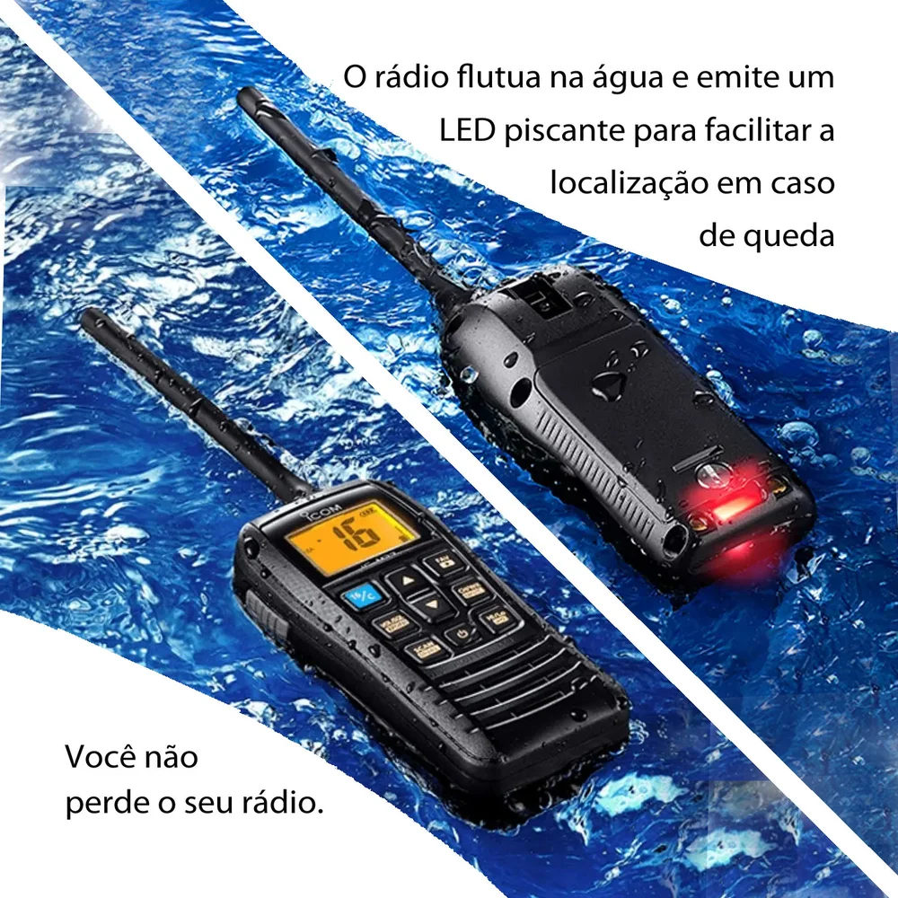 Rádio portatil marítimo Icom ICM37