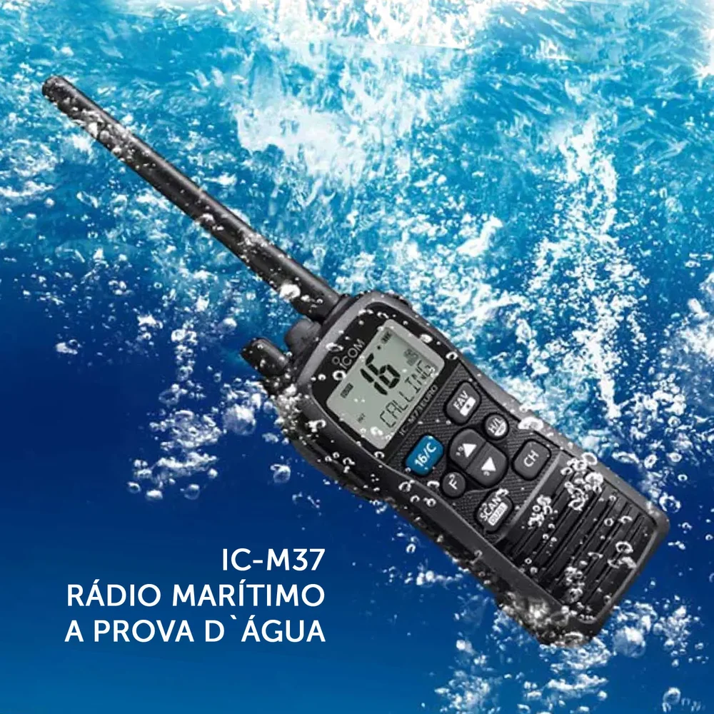 Rádio portatil marítimo Icom ICM37