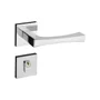 Fechadura Vivaldi Externa Roseta Quadrada Cromada 55mm Pado