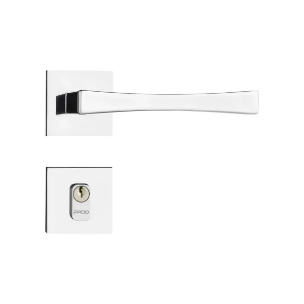 Fechadura Vivaldi Externa Roseta Quadrada Cromada 55mm Pado