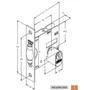 Fechadura Rolete Para Porta Pivotante 1005 Roseta Quadrada Antíque 45mm Stam