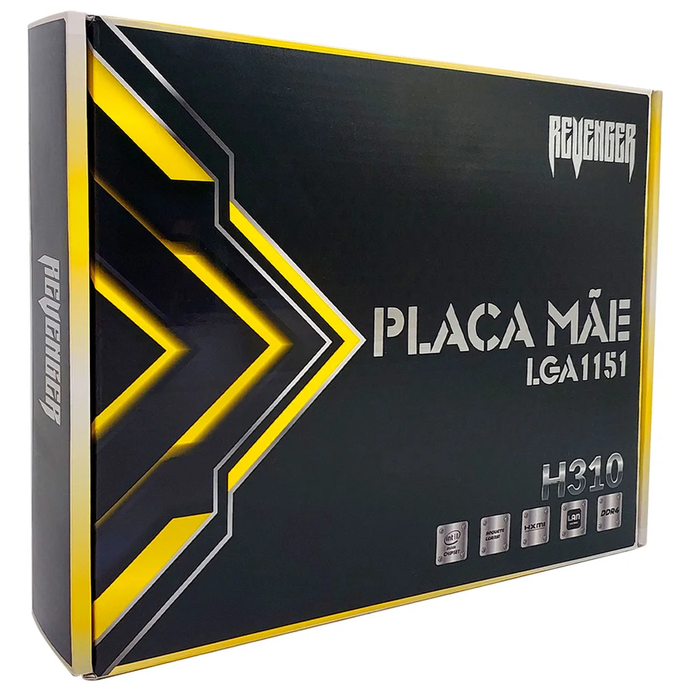Placa Mae Sk1151 Ddr4 H310 Revenger Suporta 8° E 9° Gerações (ivy Bridge)