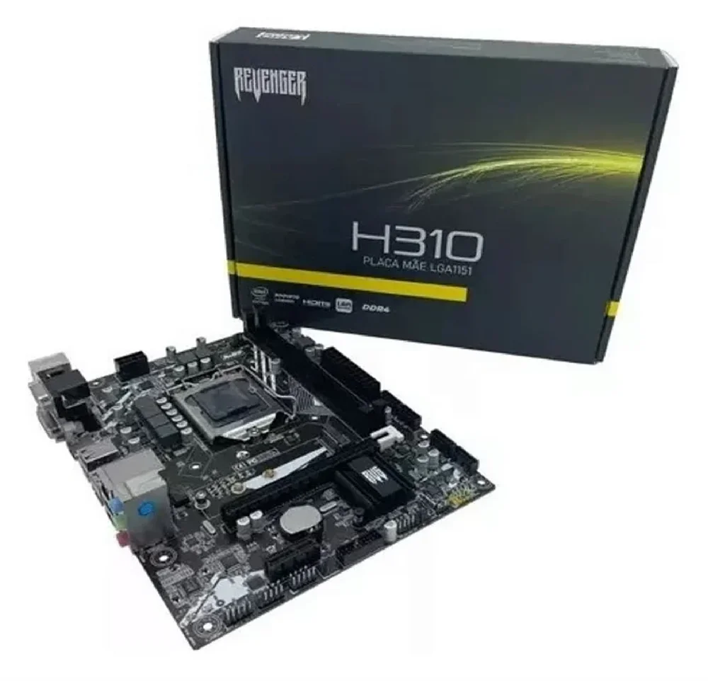 Placa Mae Sk1151 Ddr4 H310 Revenger Suporta 8° E 9° Gerações (ivy Bridge)