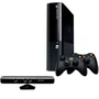 XBOX 360 Super Slim 250gb 2 Controles + Kinect + 5 Jogos Standard Preto
