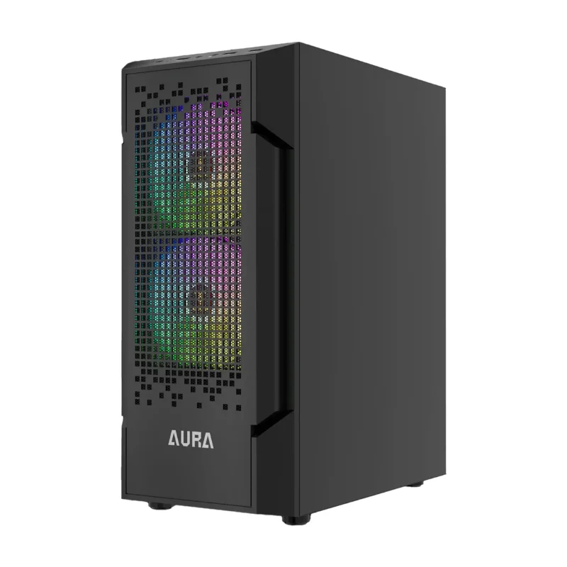 Gabinete Gamer Gamdias Aura Gc7 3 Fans ARGB S/fonte Midtower Vidro Temperado Preto - Aura Gc7 Gabinete Gamer Gamdias Aura Gc7 3 Fans ARGB S/fonte Midtower Vidro Temperado Preto - Aura Gc7