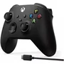 Controle Sem Fio XBOX   Microsoft + Cabo Usb – Compatível Com XBOX Series S|x, One E PC – Preto.