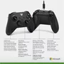 Controle Sem Fio XBOX   Microsoft + Cabo Usb – Compatível Com XBOX Series S|x, One E PC – Preto.