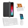 Kit Capa Smart Case Preto / Teclado E Mouse Branco E Película Para Tablet 2021 9a Geração 10.2"